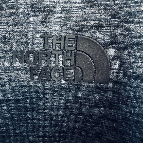 North Face Full Zip Sweatshirt Slate Gray Blue Zip Pockets EUC Mens Size Large - Picture 4 of 8